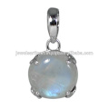 Rainbow Moonstone Gemstone 925 Sterling Silver Pendant Jewelry